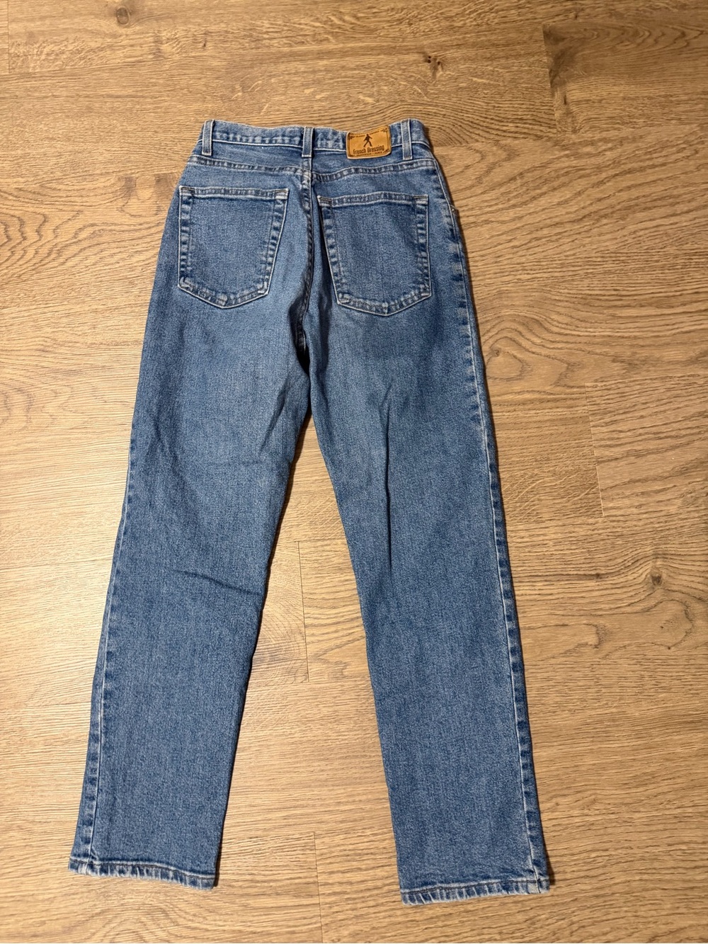 Vintage French Dressing Women's Straight-Leg High-Rise Denim Jeans in Blue